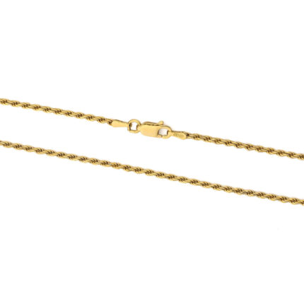 Rope Chain 925 Sterling Silver and Gold Plated