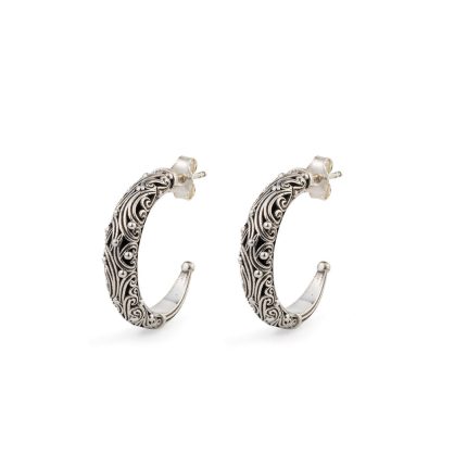 Gerochristo - Kynthia Hoops Earrings in Sterling Silver