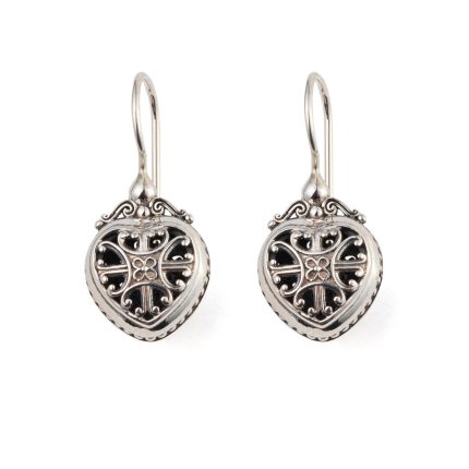 Gerochristo - Roxana Heart Earrings in Sterling Silver