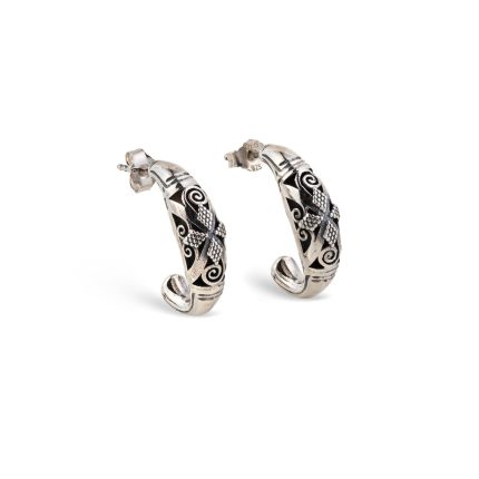 Gerochristo - Classical hoop earrings in Sterling Silver