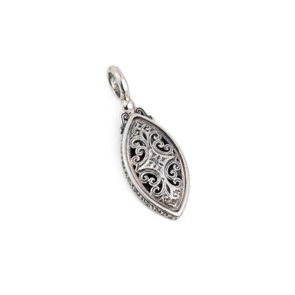 Gerochristo – Marquise Pendant in Sterling Silver