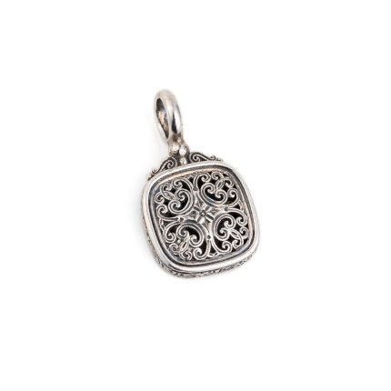 Gerochristo – Rectangular Pendant in Sterling Silver