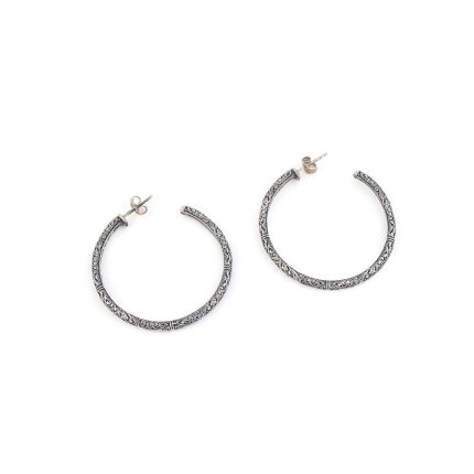Gerochristo - Hoop earrings in 925 sterling silver