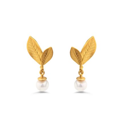 Sterling Silver Leaf Earrings