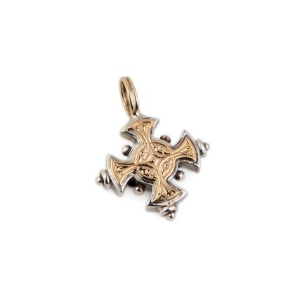 Gerochristo - Cyclades Cross in 18K Gold and Sterling Silver
