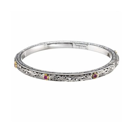 Gerochristo - Bracelet in Sterling Silver and 18K Gold