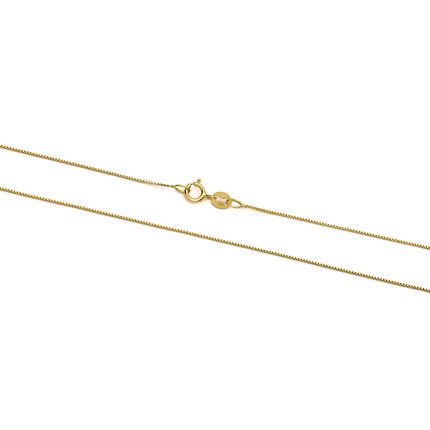 14K Gold Box Chain 45 cm