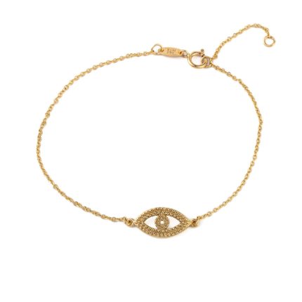 Open Eye Bracelet - 14K Yellow Gold