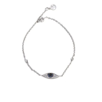 Sterling Silver Chain Bracelet with Eye