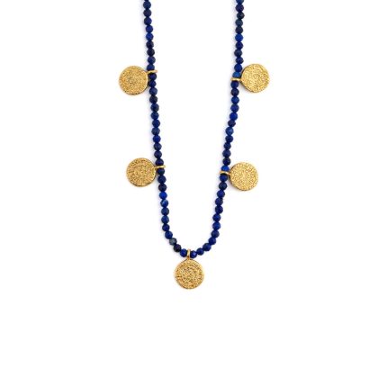Stone String Necklace with Phaistos Disc