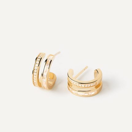 PD PAOLA Bianca Double Band Hoops Earrings