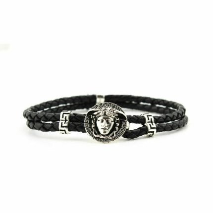 Medusa Leather Bracelet