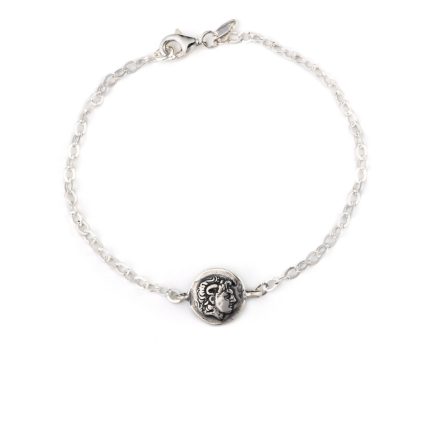 Alexander the Great Coin Chain Bracelet