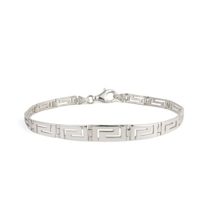 Meander Link Bracelet in Sterling Silver