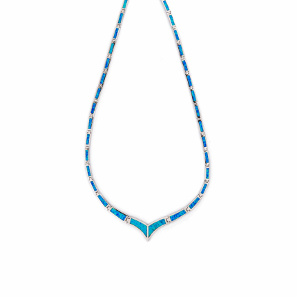 Opal Necklace - Sterling Silver