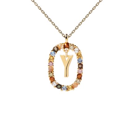 PD Paola Letter Y Necklace - 18k Gold plating