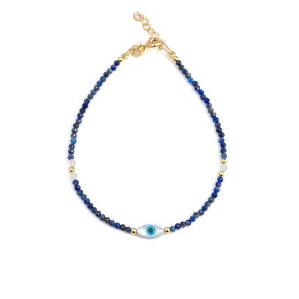 Evil Eye Lapis Bracelet