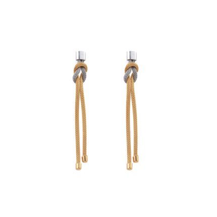 Knot Earrings Gold Plated and Sterling Silver