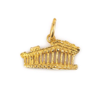 Parthenon Acropolis - 14K Gold Pendant