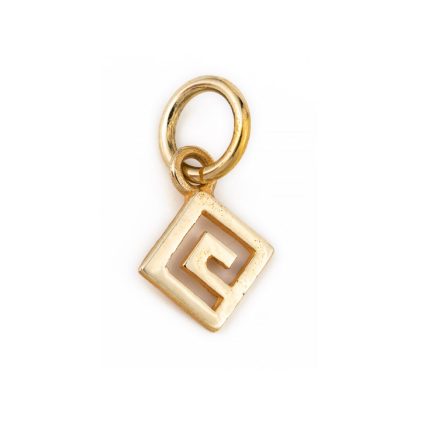 Gold Meandros Pendant