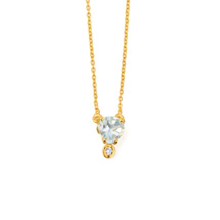 Blue topaz Drop Necklace