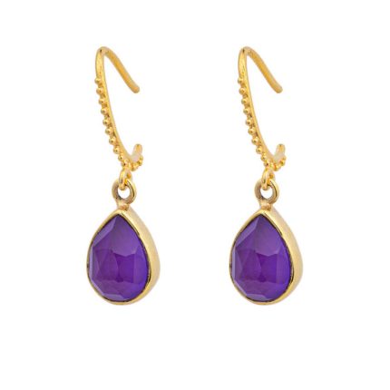 Amethyst Teardrop Earrings