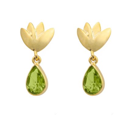 Peridot Tulip Earrings
