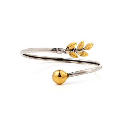 Olive Leaf Bangle Bracelet
