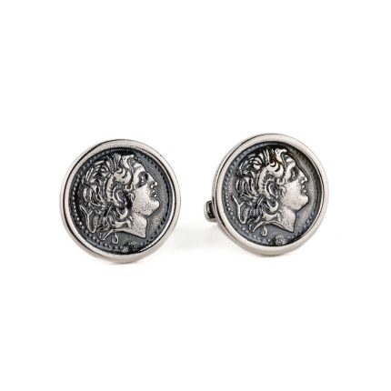 Alexander the Great Cufflinks - 925 Sterling Silver