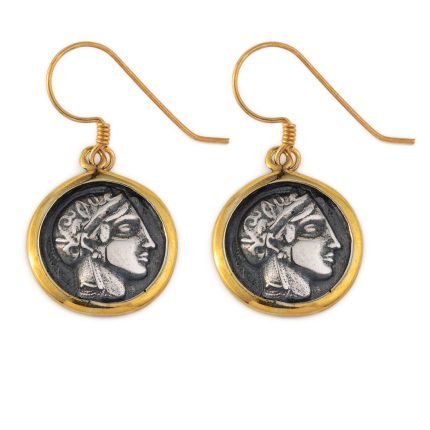 Athena Earrings - 925 Sterling Silver and Gold Plated