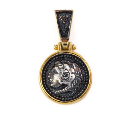 Hercules Drop Pendant - 925 Sterling Silver Gold Plated
