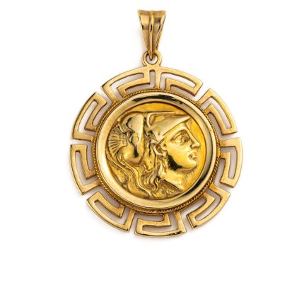 Goddess Athena Pendant - 14K Gold
