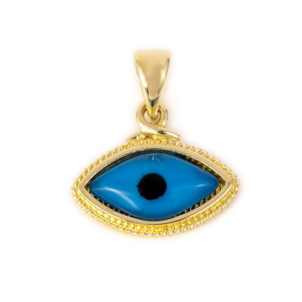 Evil Eye Pendant in 14K Gold