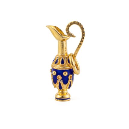 Amphora Pendant Necklace with Enamel – 925 Sterling Silver and Gold Plated