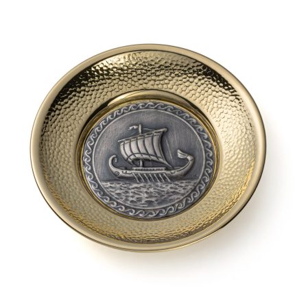 Bronze Plate Ancient Ship Trireme