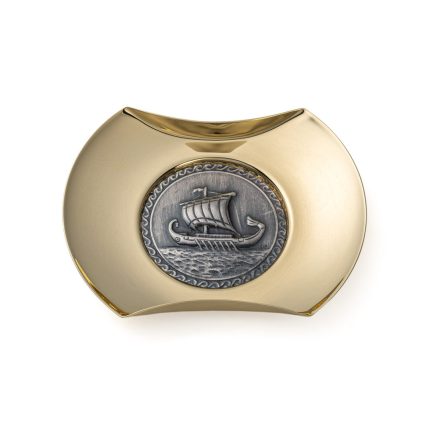 Ancient Ship Trireme Bronze Plate