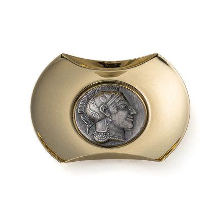 Bronze Plate with Goddess Athena - 925 Silver