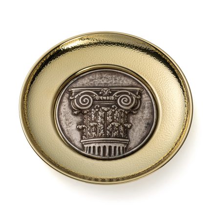 Bronze Plate Corinthian Column - 925 Silver