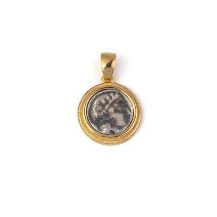 Goddess Athena Round Pendant