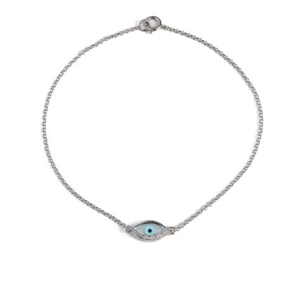 Zirconia Evil Eye Bracelet – Sterling Silver 925