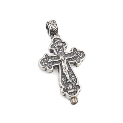 Byzantine Crucifix Pendant - Sterling Silver