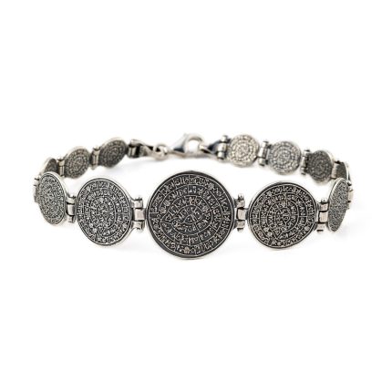 Phaistos Discs Bracelet - Sterling Silver 925
