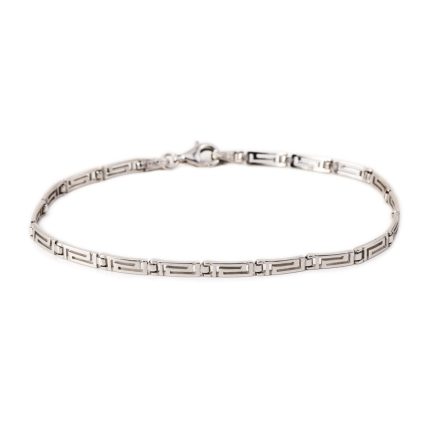 Meander Link Bracelet – 925 Sterling Silver