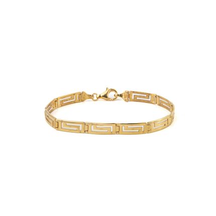 Greca Bracelet  – Gold Plated and Sterling Silver