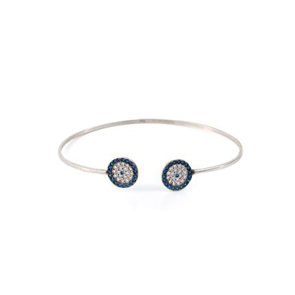 Evil Eye Bracelet with Zircons - 925 Sterling Silver