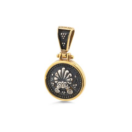 Anthemion Pendant - 925 Sterling Silver and Gold Plated