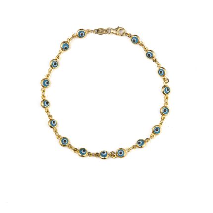 Eye Chain Bracelet - 14K Gold