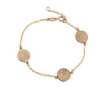 Phaistos Disc Bracelet - Gold 14K