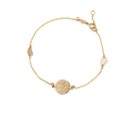 Phaistos Disc Gold Bracelet