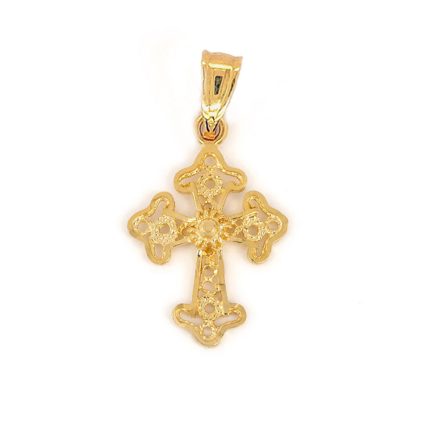 Byzantine Filigree Cross 14K Gold
